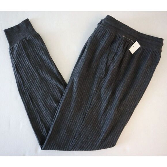 Alfani Women Sz XS Charcoal Gray 2-pc Thermal Waffle-Knit Henley Pajama Set - Picture 14 of 16